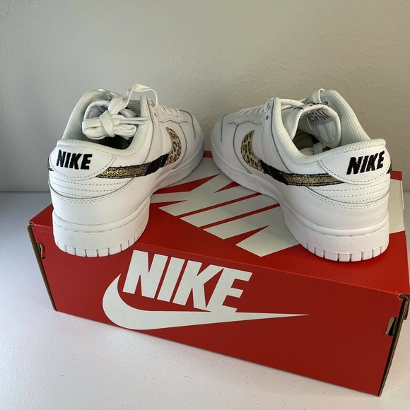 Nike Dunk Low SE Primal White Animal Print Womens 8.5/Mens 7 DD7099-100 - Picture 5 of 5